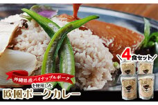 沖縄県豚パイナップルポーク欧風カレー4食セット【1389399】