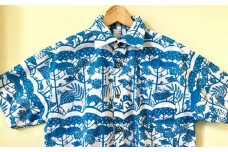 ＜セミオーダー＞琉球の森・手捺染シャツ(ライトブルー)【1393538】