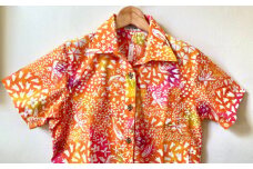 ＜セミオーダー＞Doucattyコラボ・手捺染シャツ(花鳥)【1399159】
