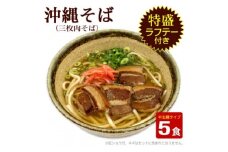 沖縄そば5人前・らふてぃ肉付き【1409308】