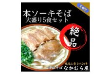 本ソーキそば(細麺・大盛り5食セット)沖縄そば【1471009】