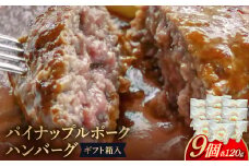 パイナップルポーク ハンバーグ 9個 ギフト箱入【1641141】
