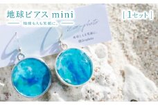 地球ピアス「地球も人も笑顔に。海のゴミを宝物に」【1638370】