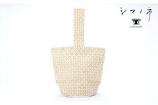 ＜シマノネ＞バケツトート　パイナップル青海波