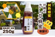 純粋蜂蜜　沖縄産　さし草蜂蜜　秋採り　250g　南風原町採取