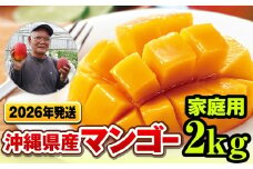 【2026年発送】濃厚な甘さの沖縄県産マンゴー2kg（家庭用）