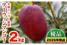 【2026年発送】大城マンゴー農園のアーウィンマンゴー（優品）2kg