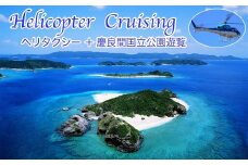 【渡嘉敷村ふるさと納税限定】渡嘉敷島ヘリタクシー(片道)＋慶良間諸島国立公園遊覧チケット