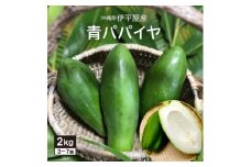 伊平屋産の青パパイヤ2kg【1497070】