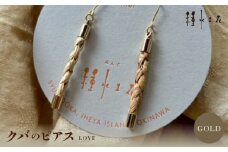 クバのピアス　”LOVE”(GOLD)【1505291】