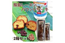 島酒と黒糖で作った 照島レーズンパウンドケーキ　2個【1577777】