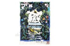 名嘉睦稔　木版画「緑門通い」＆島の特産品No25ーA