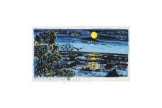 名嘉睦稔　木版画「凪の干瀬口」＆島の島特産品No68ーA