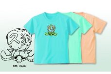 久米島の亀ロゴマークキッズＴシャツ（130cm）