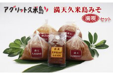 【アグリット久米島】満天久米島みそ満喫セット 味噌 手づくり 米麹 米味噌 自然熟成 昔ながら 塩分濃度が低い 油味噌 体に優しい 塩分控えめ 甘め まろやか 味わい 風味 沖縄料理 味噌汁 味噌炒め 煮物 沖縄 琉球