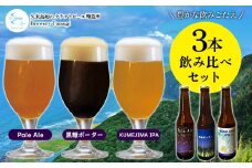 久米島の恵みをたっぷり使用「久米島産ビール 豊かな飲みごたえの3本セット」 クラフトビール ブルワリー 醸造 オリジナル 個性 独自 少量生産 小規模 こだわり ビール酵母 非加熱 無濾過 IPA ペールエール セゾン ポーター 飲み口 ローカル 島の恵み 久米島