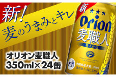 ★レビューキャンペーン対象★【オリオンビール】オリオン麦職人＜350ml×24缶＞【発泡酒】-発泡酒 ビールテイスト オリオン 麦職人 1ケース 350ml 24本 麦 うまみ キレ こだわり 職人仕込製法 飲みごたえ おすすめ 沖縄県 八重瀬町【価格改定YA】