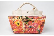 「琉球帆布」お散歩バッグ （RYUKAバタフライ） - 帆布 布 トート トートバッグ 琉球紅型 人気 紅型作家 RYUKA 新垣優香 おしゃれ レディース ファッション お出かけ かばん 鞄 手仕事 手づくり ハンドメイド 琉球帆布 伝統技術 沖縄県 八重瀬町【価格改定】