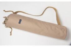 「琉球帆布」ヨガマットケースA（ピンクベージュ）- ヨガ マットケース 収納 帆布 手づくり ハンドメイド 軽い 丈夫 布 人気 シンプル おしゃれ 琉球帆布 手仕事 伝統技術 沖縄県 八重瀬町【価格改定】