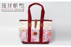 「琉球帆布」アートクラフトマンバッグ （sawanico）- 実用性 帆布 トート キャンバス生地 丈夫 ベーシック おしゃれ ファッション お出かけ かばん 鞄 手仕事 手づくり ハンドメイド 琉球帆布 伝統技術 沖縄県 八重瀬町【価格改定】