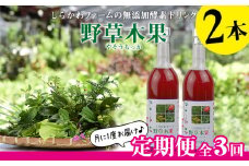 ＜定期便：全3回＞しらかわファームの無添加酵素ドリンク　野草木果(やそうもっか)2本 - 無添加 酵素ドリンク こだわり 果物 野菜 ハーブ 88種 沖縄県産 ２本 セット 定期便 3ヶ月 飲みやすい おすすめ 沖縄県 八重瀬町