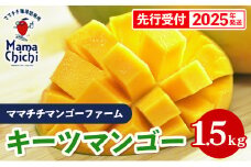 【先行受付】【2025年発送】ママチチマンゴーファームのキーツマンゴー約1.5kg - 先行予約 沖縄 産地直送 南国フルーツ 旬の味覚 沖縄県産 国産マンゴー 希少種 季節の果物 沖縄県 八重瀬町