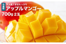 2025年 先行予約 アップルマンゴー 約700g 2玉 西表島ひらい農園 マンゴー 果物 フルーツ