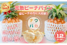 人気No.1『初ピーチの方に大好評!!』☆新感覚の味わい!!☆桃のような甘～い香りのする芳醇なパイナップル！約1.2kg 2025年 発送 沖縄