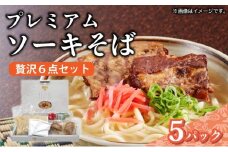 ちゅらコレ プレミアムソーキそば贅沢6点セット 2食入り  2食入り 5パック