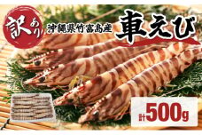 訳あり 竹富島産 冷凍車えび 規格外品  500g【海老 車エビ エビ 車海老  500g 竹富島産 冷凍】