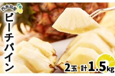 2026年 先行予約 ピーチパイン 2玉 ★西表島ふる～つらんど★不動の人気No.1 甘熟 果物 フルーツ パイン